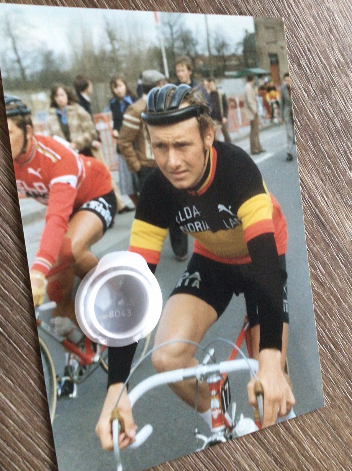 Wielerfoto michel pollentier, Ophalen of Verzenden, Zo goed als nieuw