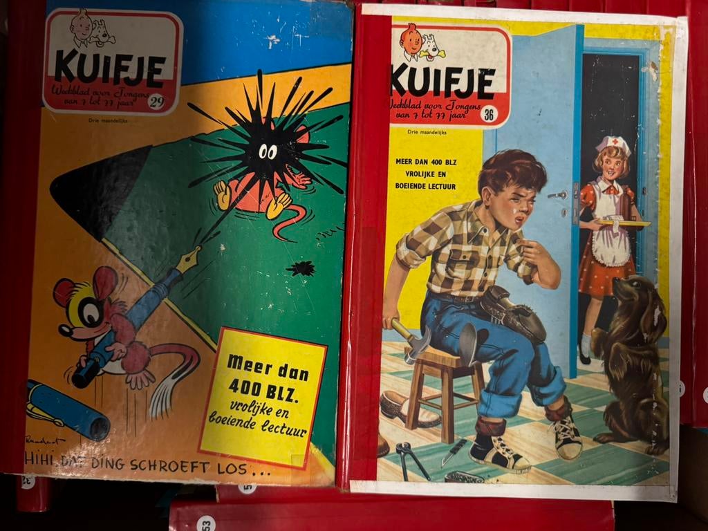 Collectie Kuifje verzamelband 29-54 (jaren 50-60)vintage, Boeken, Meerdere stripboeken, Ophalen of Verzenden, Gelezen