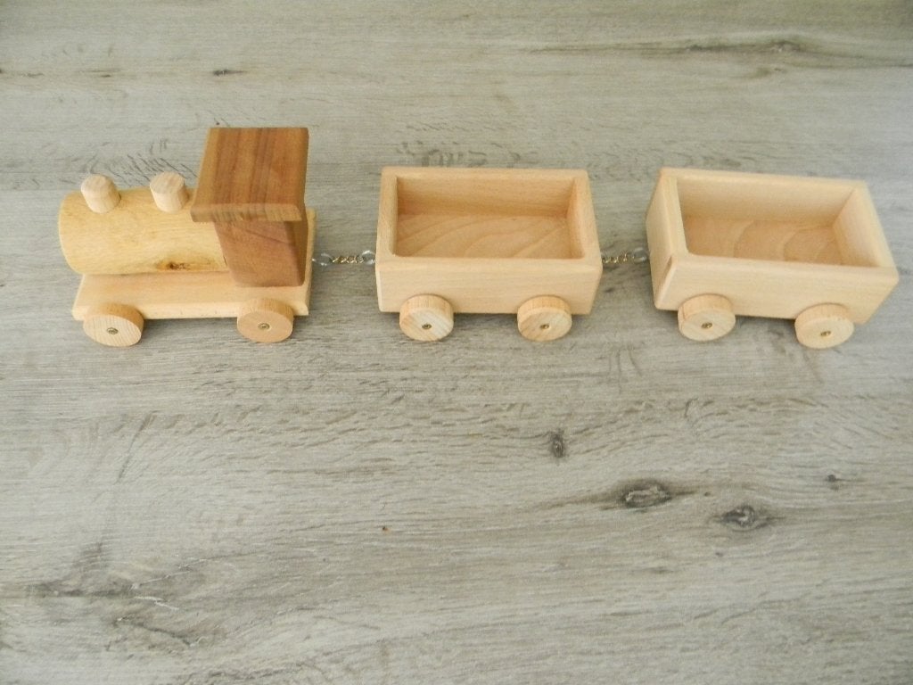 houten handgemaakte trein, Kinderen en Baby's, Ophalen, Zo goed als nieuw