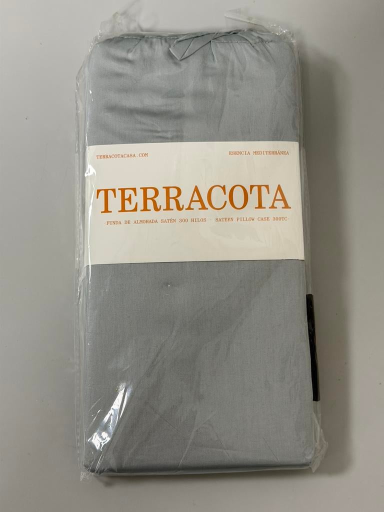 Taie d'oreiller Terracota 80cm Ultimate Grey gris 100% coton, Enlèvement ou Envoi, Neuf, Gris, Oreiller