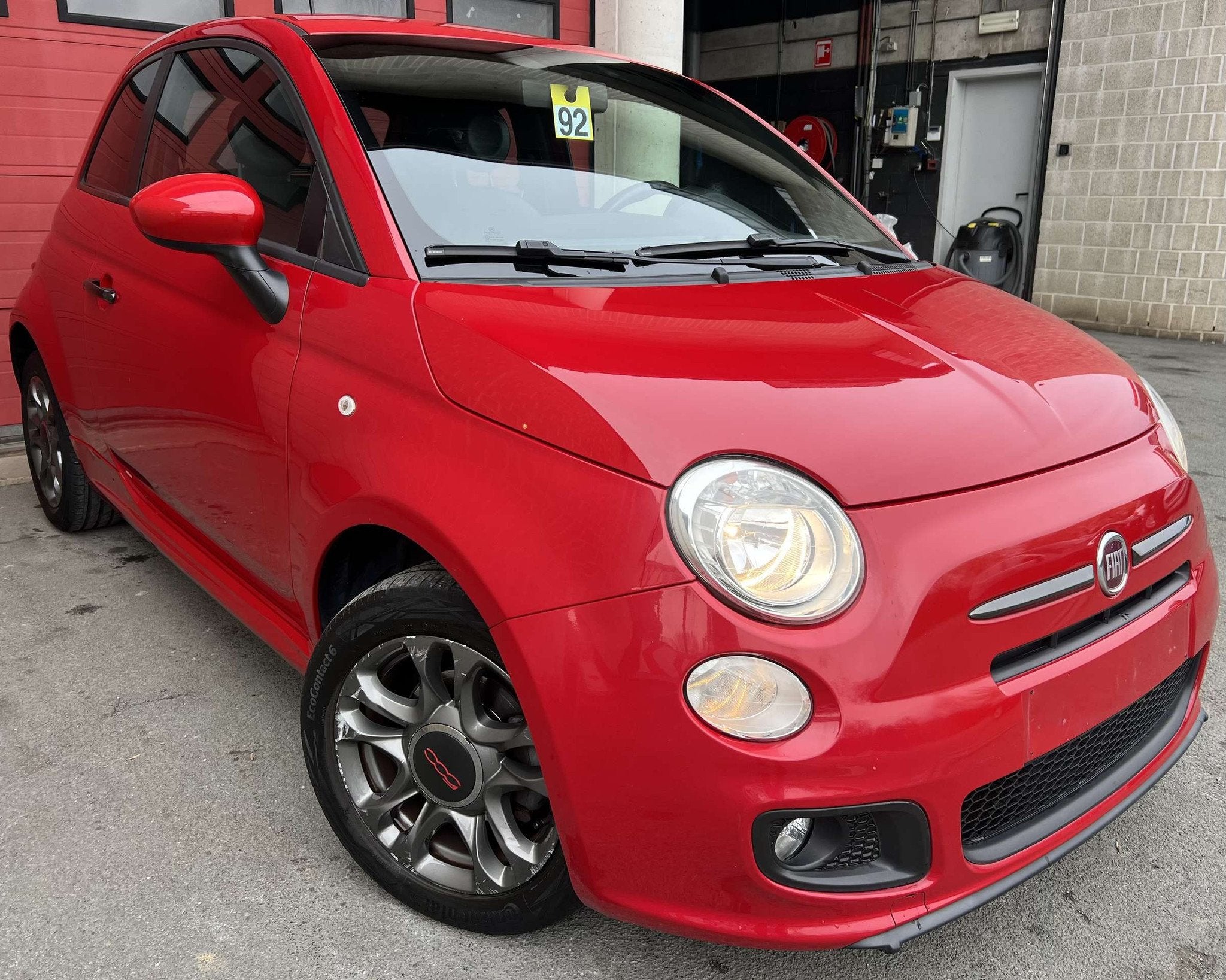 Fiat 500 1.4i Sport + CLIM + CAR-PASS + JANTES (bj 2013), Auto's, Fiat, Gebruikt, 4 cilinders, 149 g/km, Multifunctioneel stuurwiel