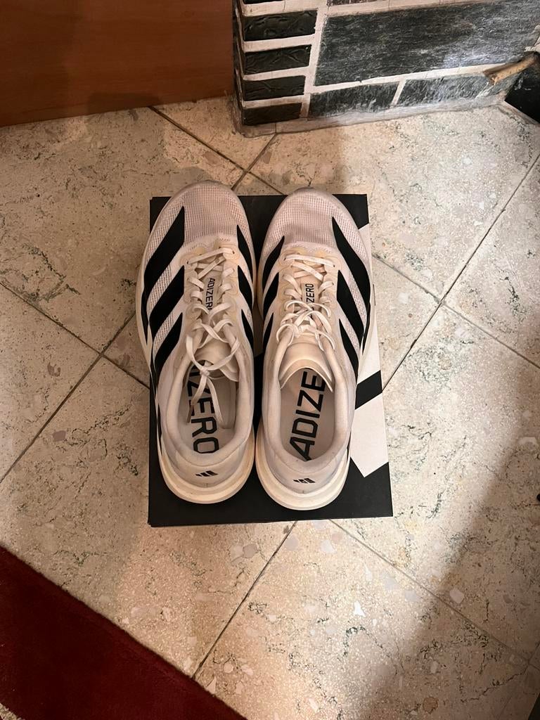 Adidas Adizero Evo SL, Vêtements | Hommes, Chaussures, Enlèvement ou Envoi, Comme neuf, Chaussures de sport, Blanc