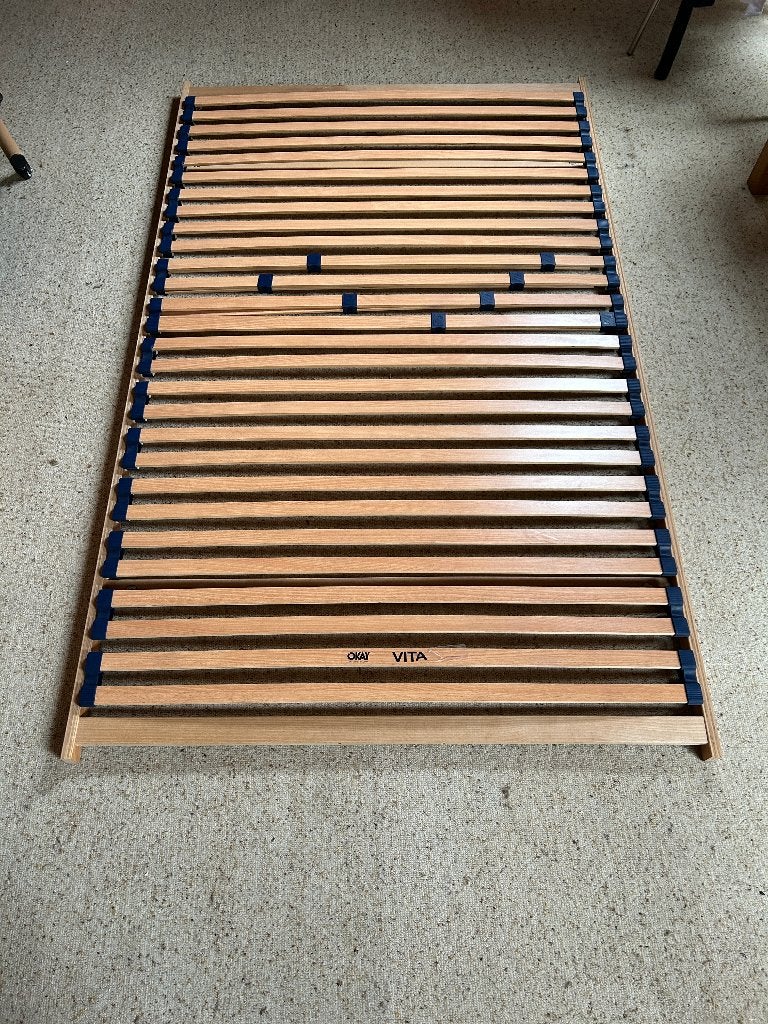 Bedbodem en matras 120cm x 200cm (twijfelaar), Maison & Meubles, Chambre à coucher | Matelas & Sommiers, Queen size, Enlèvement