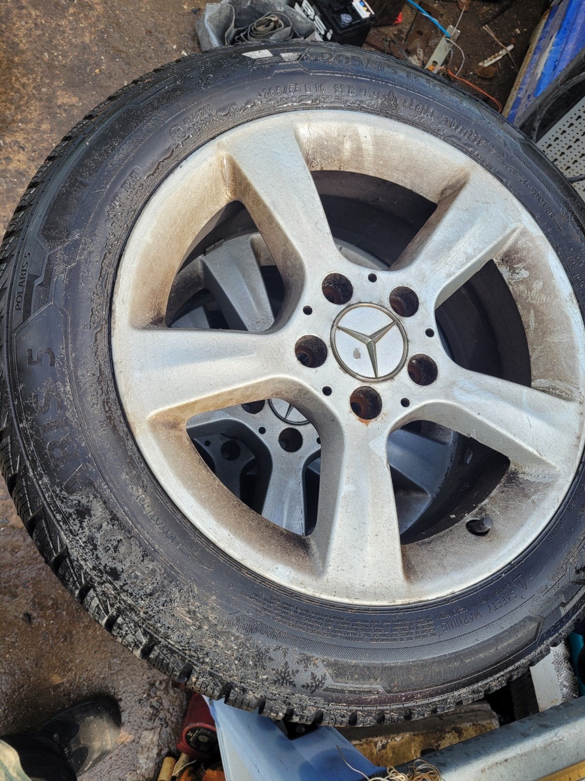 Jantes en alliage Mercedes 16 pouces 205 55 16, Autos : Pièces & Accessoires, Pneus hiver, 16 pouces, 205 mm, Enlèvement