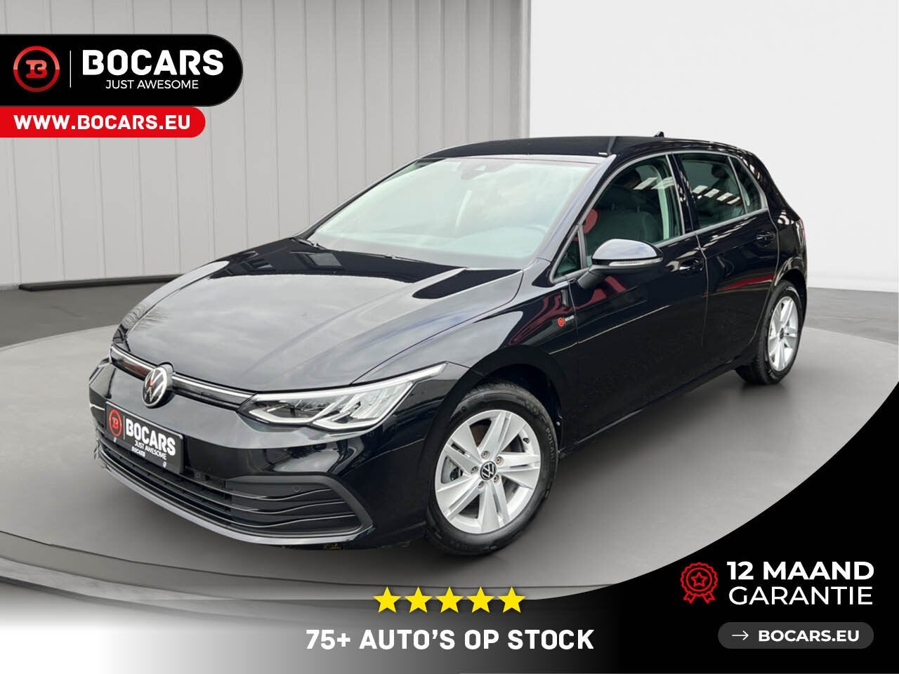 Volkswagen Golf 8 Life, Auto's, 0 kg, 0 kg, Zwart, Bedrijf