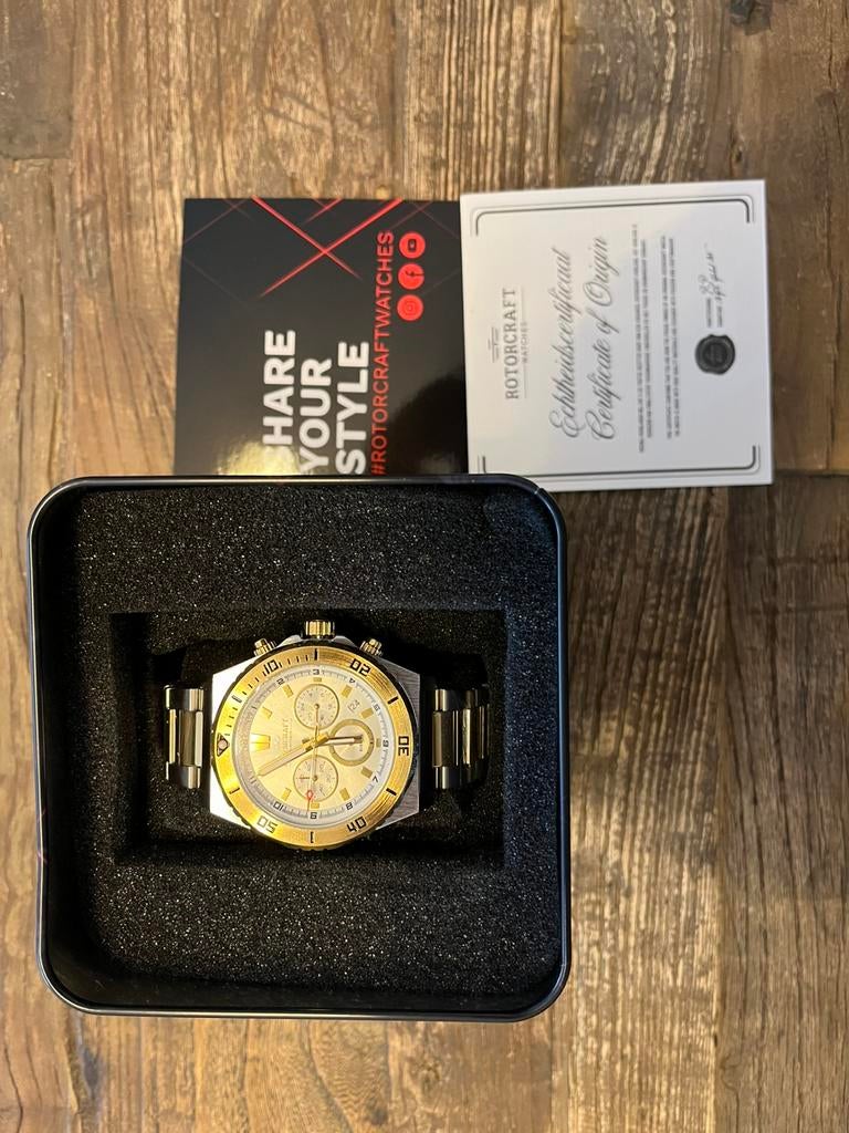 CHRONO RC6602, Bijoux, Sacs & Beauté, Montres | Hommes, Comme neuf, Montre-bracelet, Autres marques, Acier, Acier, Enlèvement ou Envoi