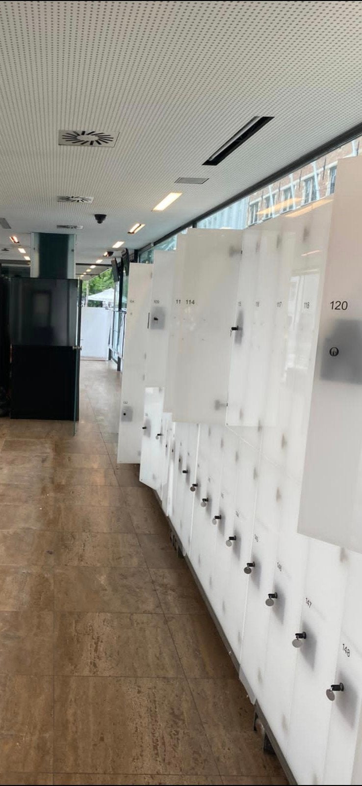 Lockers uit ticketpaviljoen Rubenshuis Wapper Antwerpen, Enlèvement