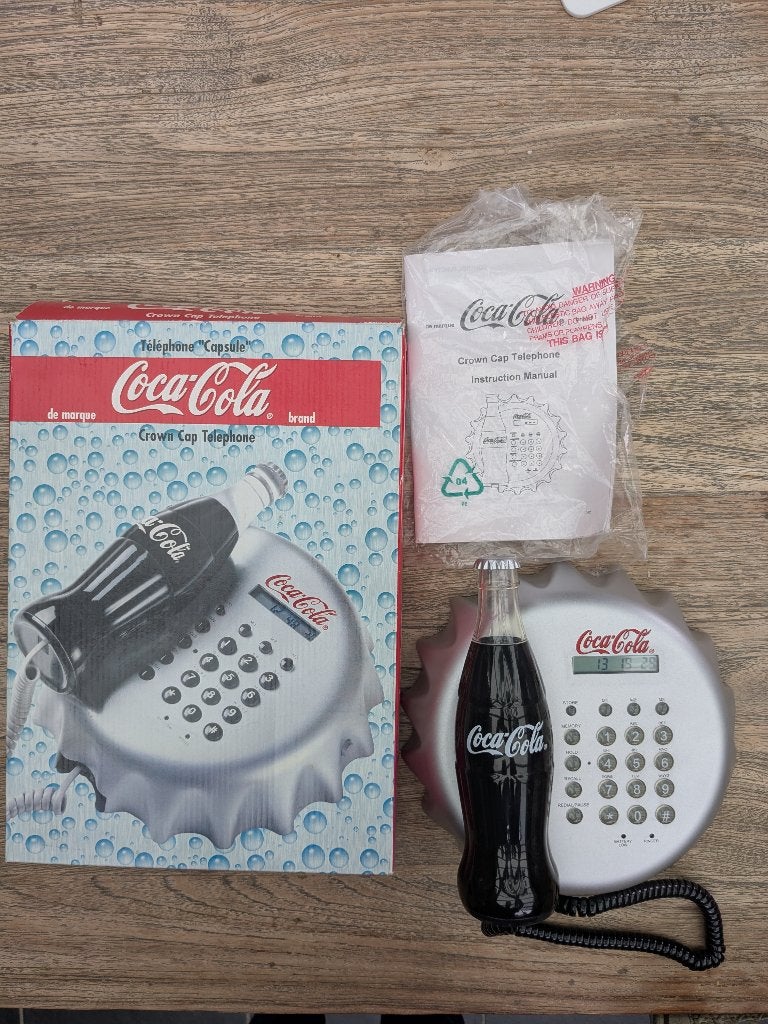 Coca Cola telefoon, Ophalen, Zo goed als nieuw