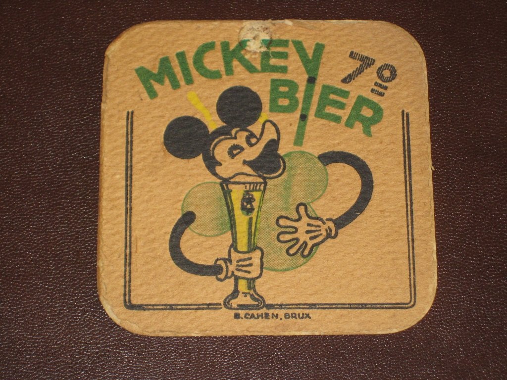 1935 Vooroorlogs viltje brouwerij MUYSHONDT HINGENE WINTHAM, Verzamelen, Ophalen of Verzenden, Gebruikt, Viltje(s)