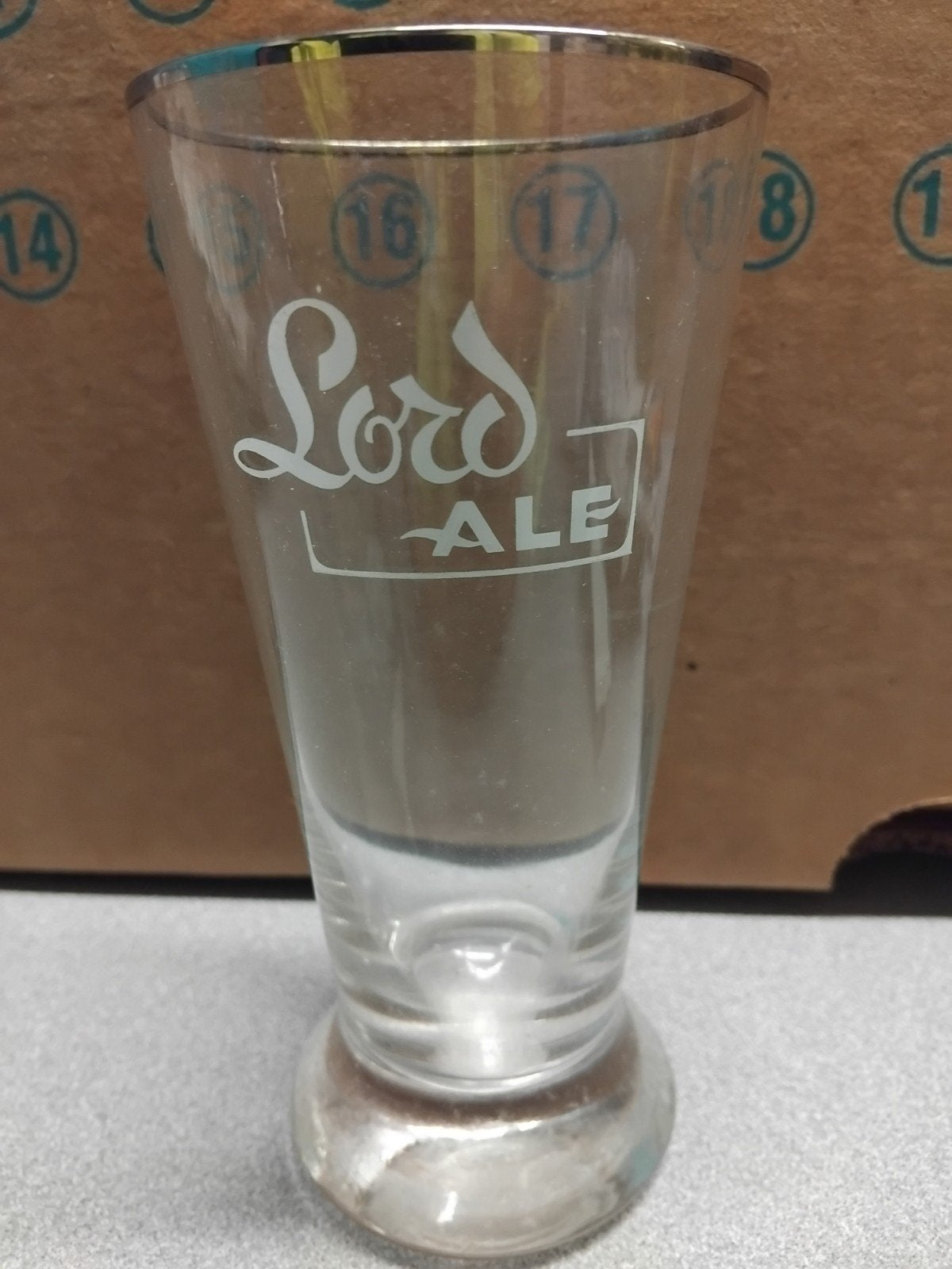 lord ale bierglas rommens beerse, Ophalen of Verzenden