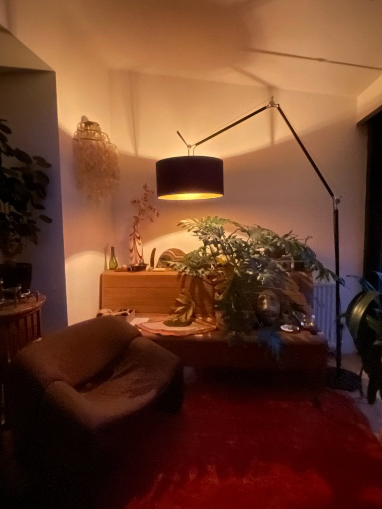 Artemide Tomoleo Mega - Noir, Maison & Meubles, Métal, Enlèvement, Utilisé, 200 cm ou plus