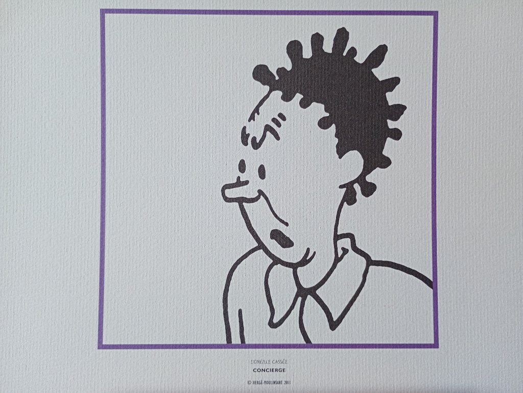 kuifje lithografie, Enlèvement ou Envoi, Portraits et figures, Lithographie