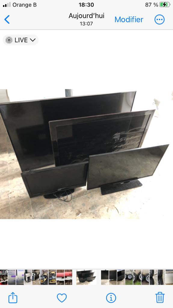 Lot de téléviseurs en panne, Ophalen, Panasonic