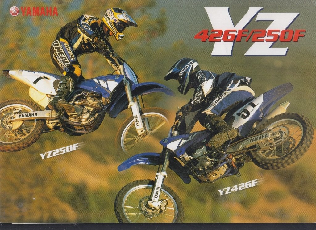 Moto Cross Yamaha YZ426F YZ250F brochure publicitaire, Motos, Envoi, Yamaha