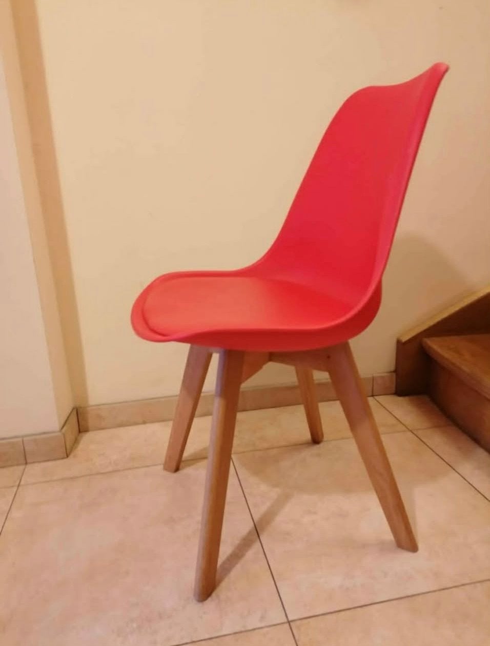 Lots de 6 chaises rouges + 2 oranges gratuites, Maison & Meubles, Chaises, Enlèvement, Comme neuf, Cinq, Six Chaises ou plus
