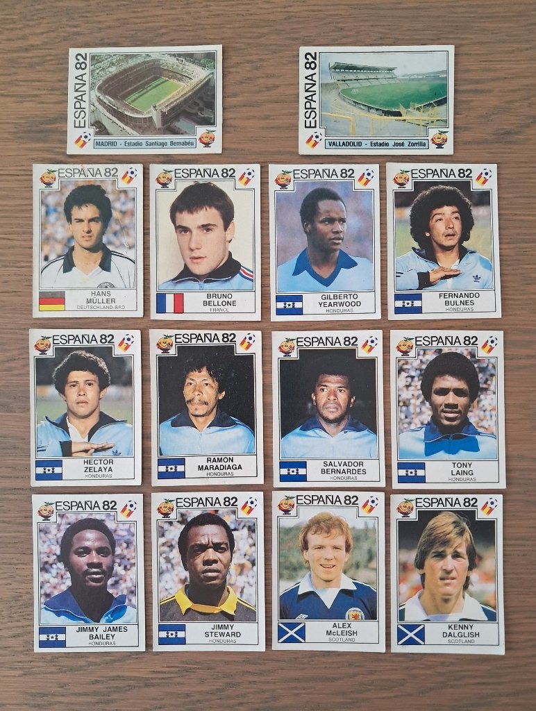 Panini WK Espana 82 14x sticker, Verzamelen, Ophalen of Verzenden, Zo goed als nieuw