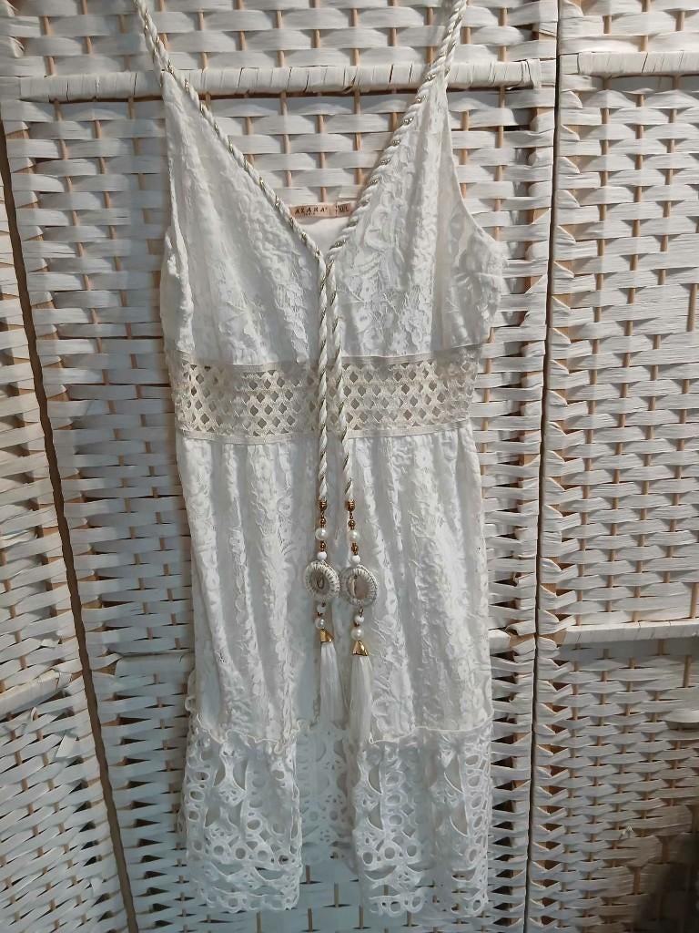 Leuk kort kleedje, Kleding | Dames, Ophalen, Azara Paris, Beige, Maat 42/44 (L)