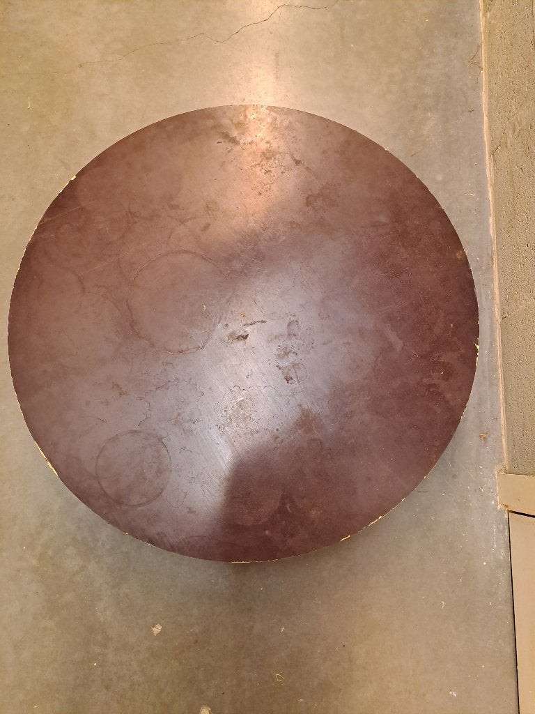 Ronde plaat  in betonplaat met wieltjes, Doe-het-zelf en Bouw, Platen en Panelen, Ophalen, Zo goed als nieuw, Betonplex, 20 tot 50 mm