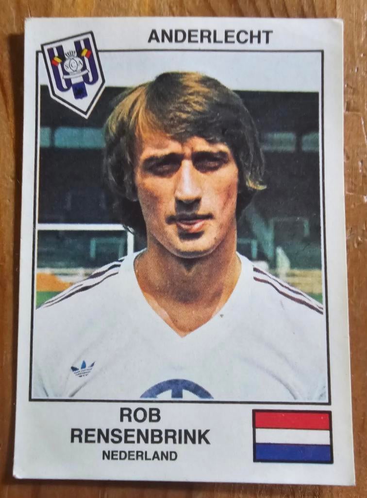 Panini Eurofootball 79 #216 Rob Rensenbrink Anderlecht!, Ophalen of Verzenden, Zo goed als nieuw, Sticker