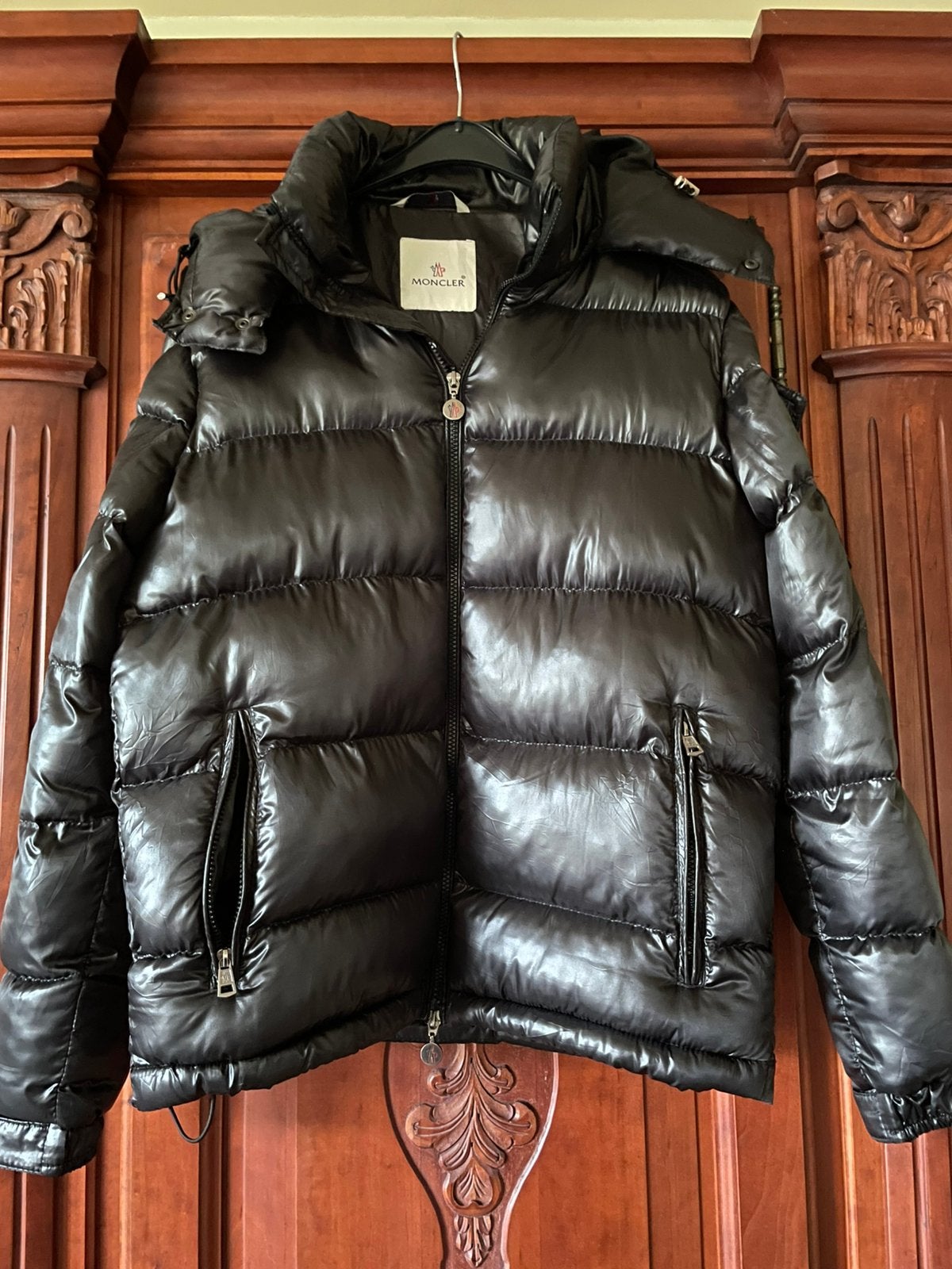 MONCLER zwarte winterjas afneembare kap maat M  : NIEUW, Ophalen, Nieuw, Maat 48/50 (M), Zwart