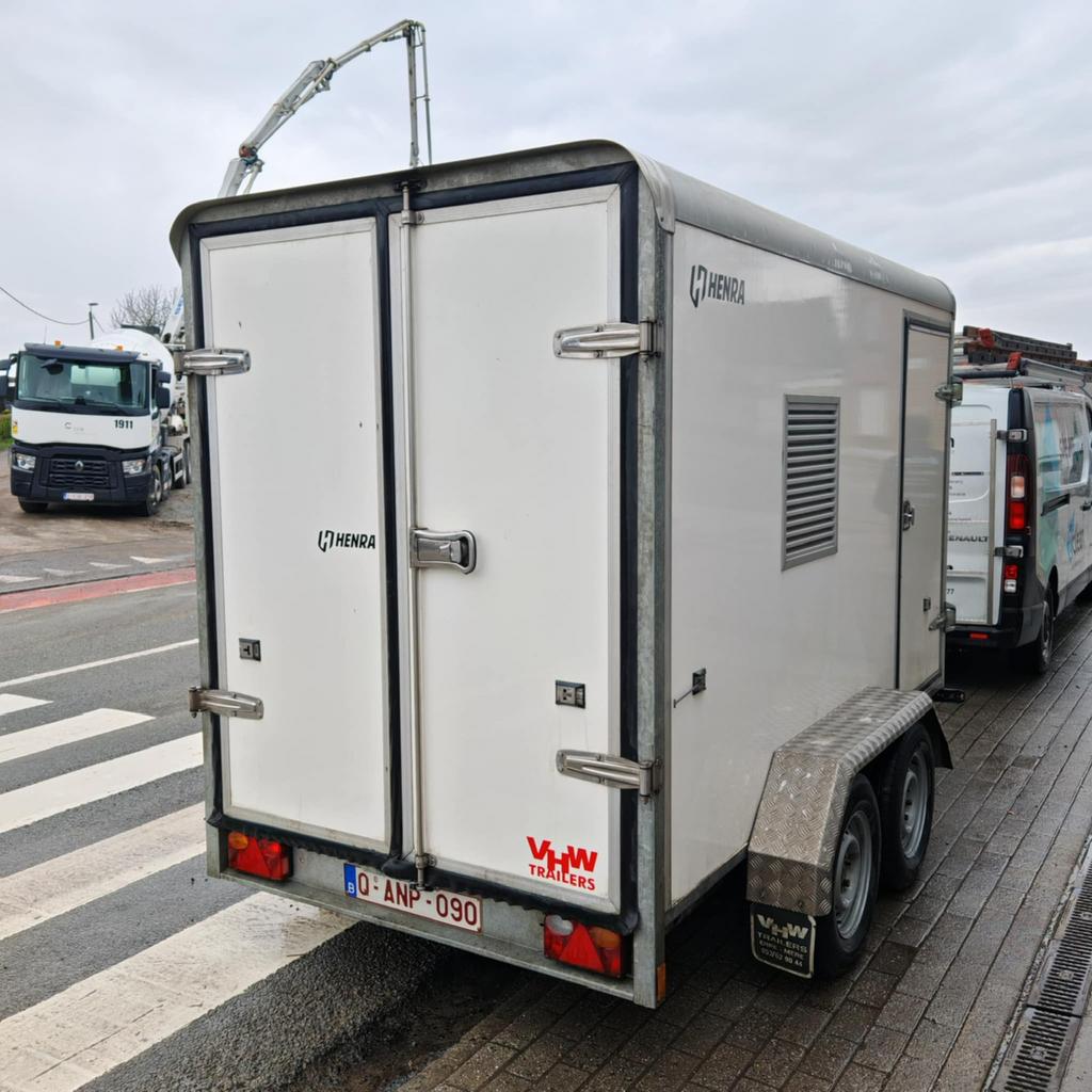 Stoomtrailer dubbele bediening in Henra aanhangwagen, Enlèvement, Utilisé