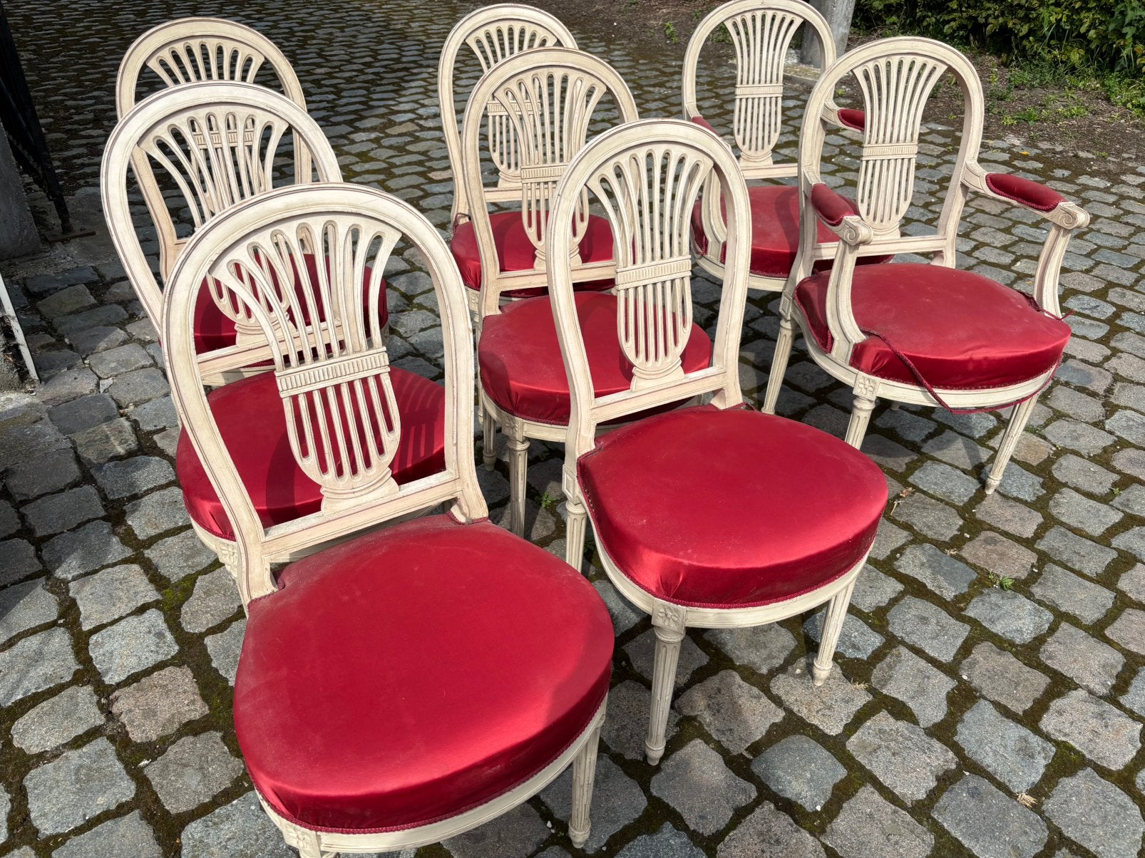 Louis XVI eetkamerstoelen, Antiek en Kunst, Ophalen