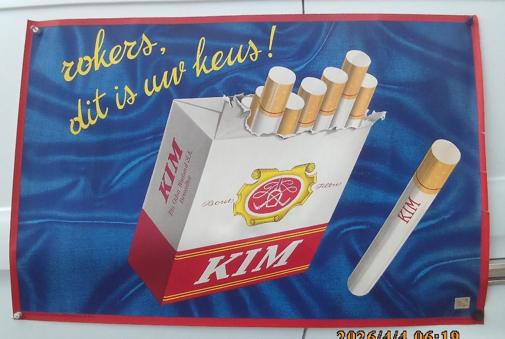 KIM Rokers, dit is jouw keus!, Verzamelen, Ophalen of Verzenden, Zo goed als nieuw, Reclamebord