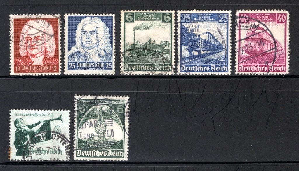DEUTSCHES REICH jaar 1935 gestempeld, Verzenden, Gestempeld