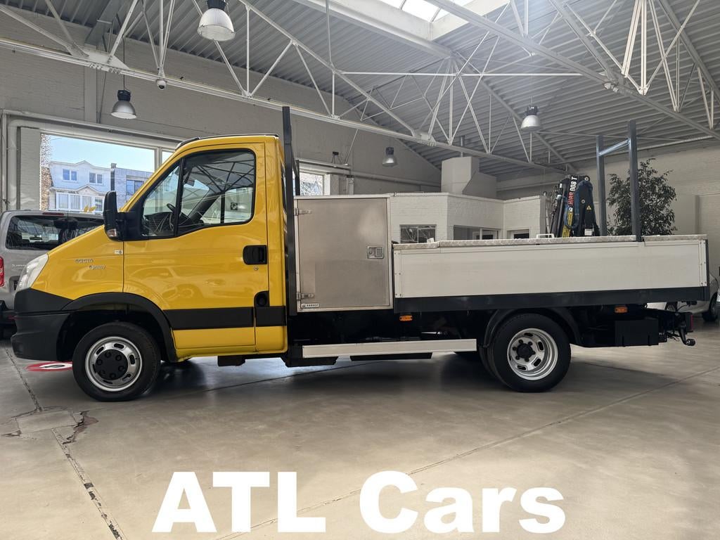 Iveco Daily | Kraan | 3.5T Trekvermogen | Keuring | 1J Garan, Autos, 100 kW, Achat, Beige, Entreprise