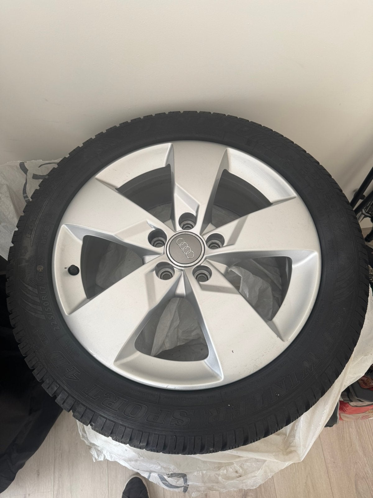 velgen met winterbanden, Auto-onderdelen, Banden en Velgen, Ophalen, Velg(en), Nieuw, 17 inch