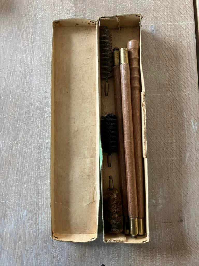 Vintage schoonmaakset jachtgeweer, Musique & Instruments, Instruments à vent | Flûtes à bec, Enlèvement, Comme neuf