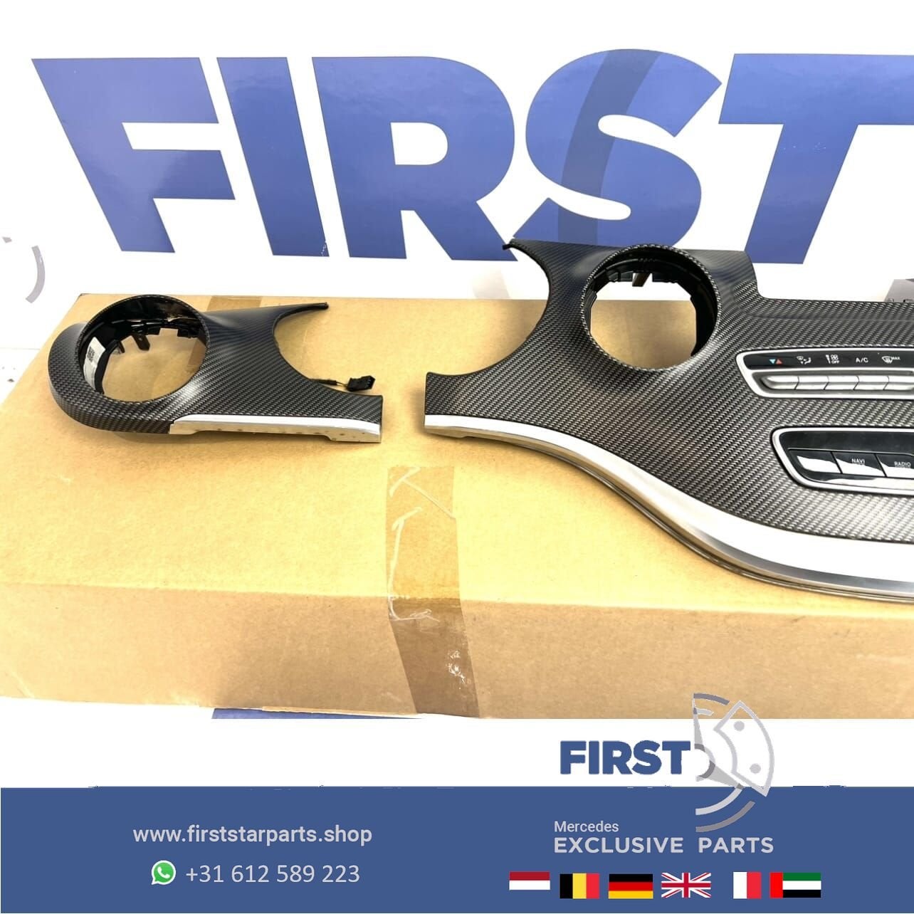 W447 V KLASSE DASHBOARD SIERLIJSTEN SET CARBON Mercedes VKla, Auto-onderdelen, Gebruikt, -, Ophalen of Verzenden, -