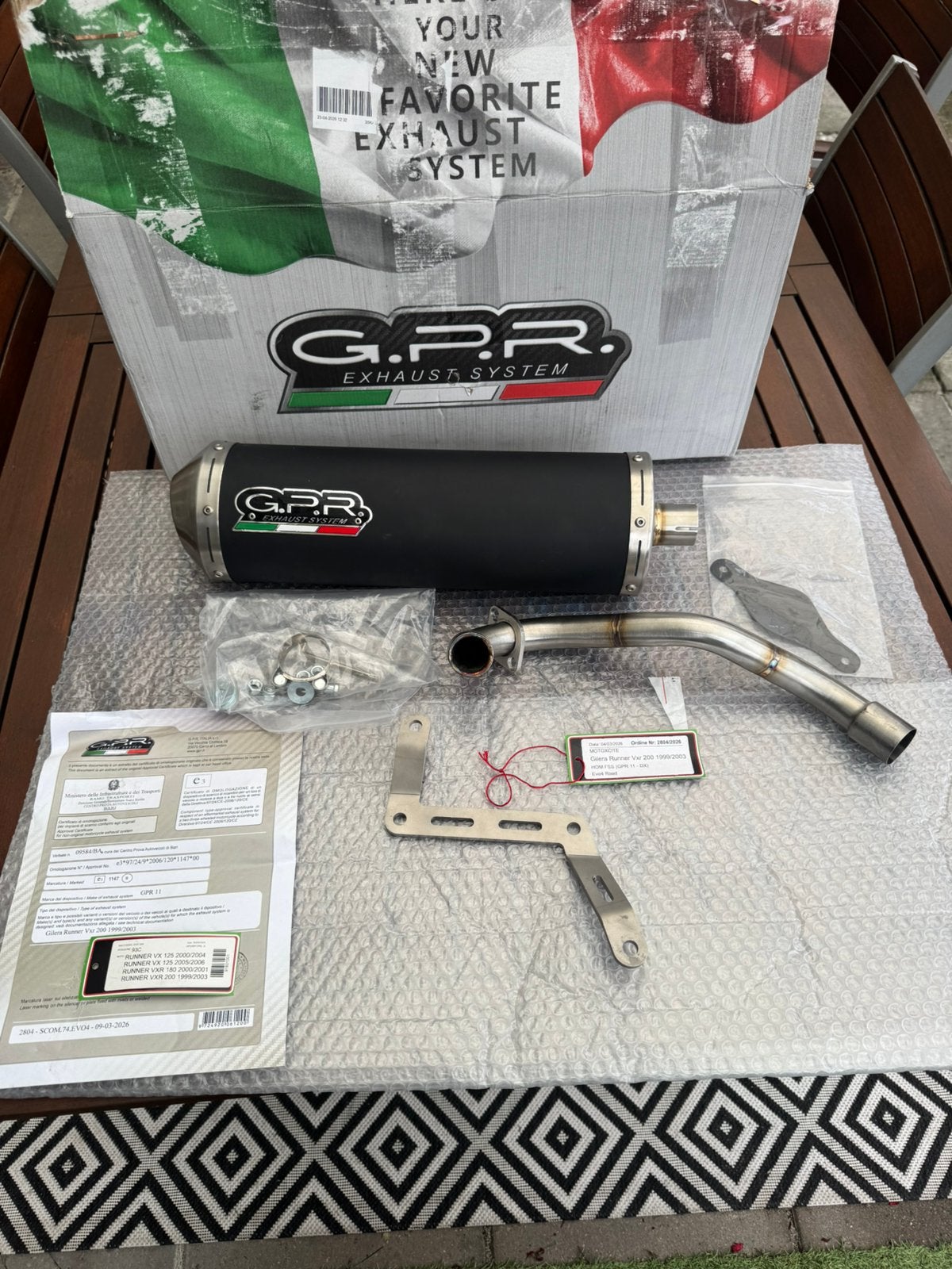 GPR uitlaat Gilera Runner, Ophalen of Verzenden, Gebruikt