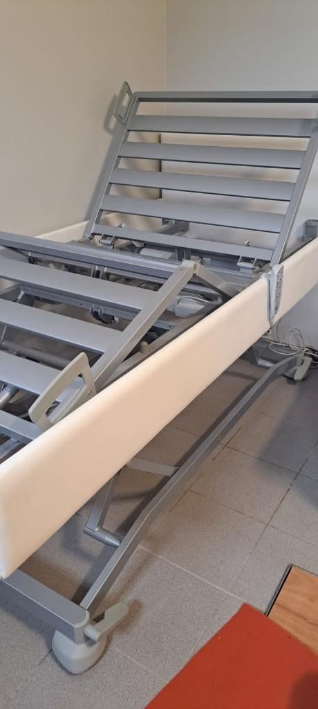 bed, Ophalen, Overige materialen, Eenpersoons, Wit