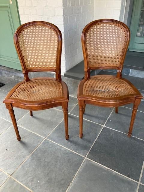 2 chaises en cannage à restaurer, Antiquités & Art, Enlèvement