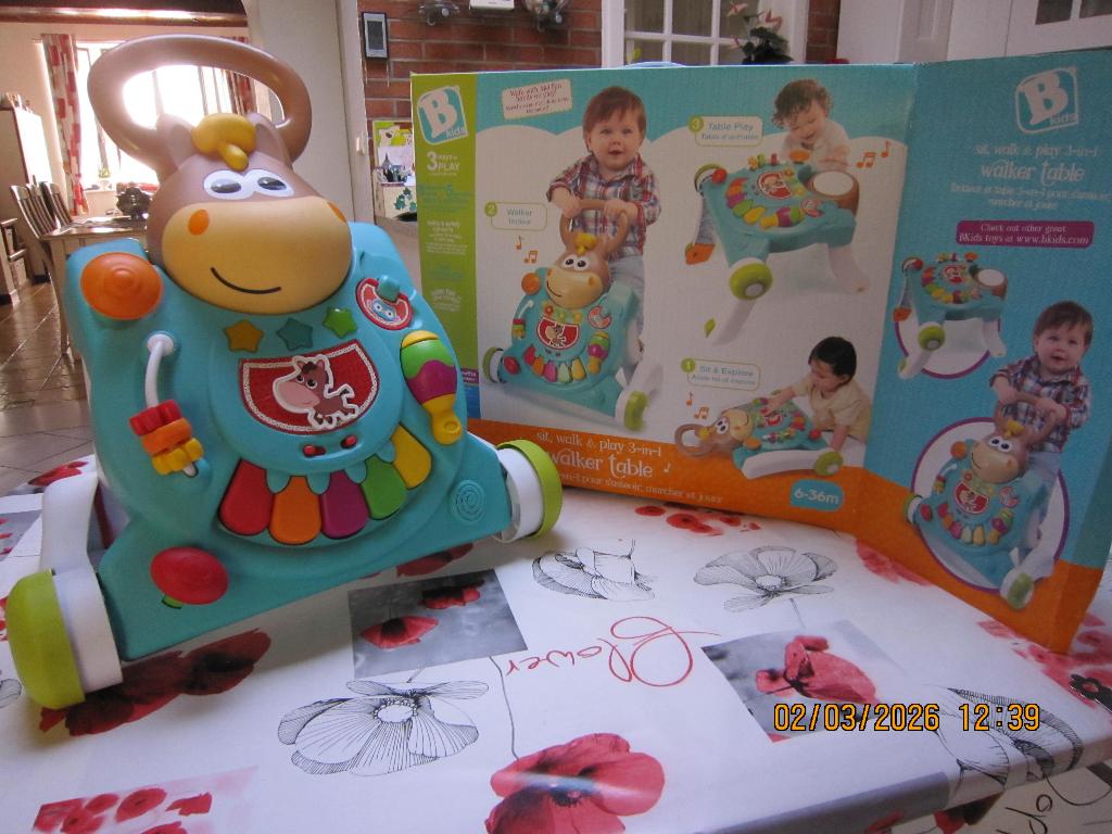 Trotteur pour enfant, Enlèvement, Comme neuf, Découverte, Sonore