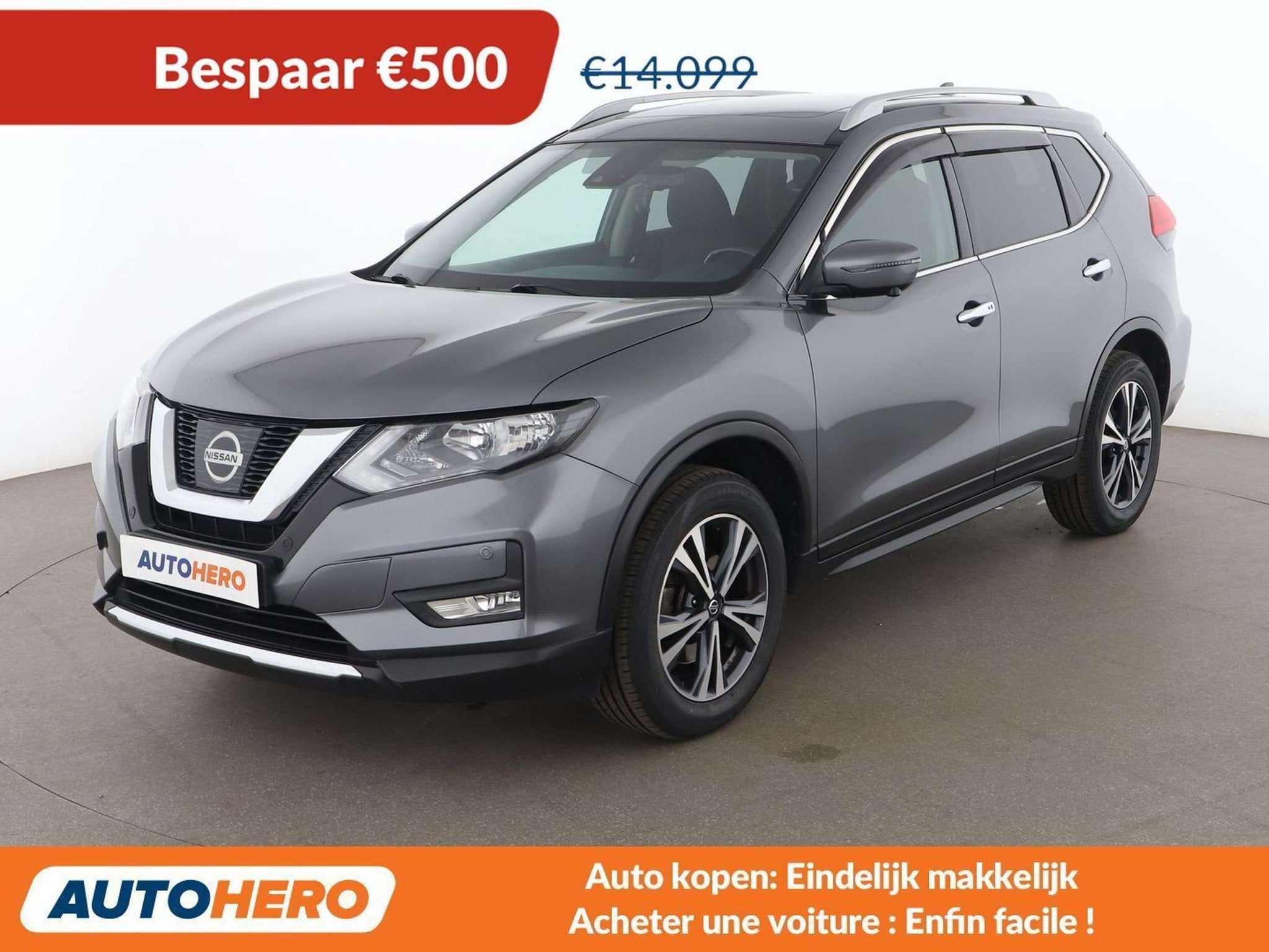 Nissan X-Trail 1.6 N-Connecta (bj 2018), Voorwielaandrijving, Gebruikt, Zwart, 149 g/km