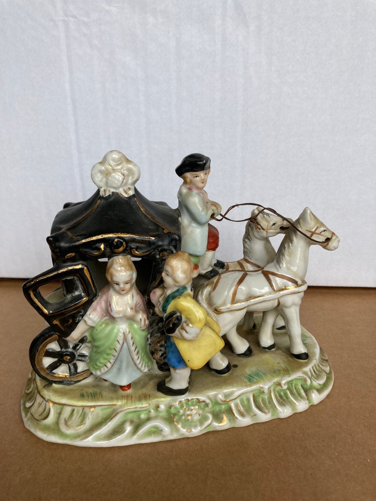 vintage porseleinen koets in rococo-stijl (Made in Japan), Ophalen of Verzenden