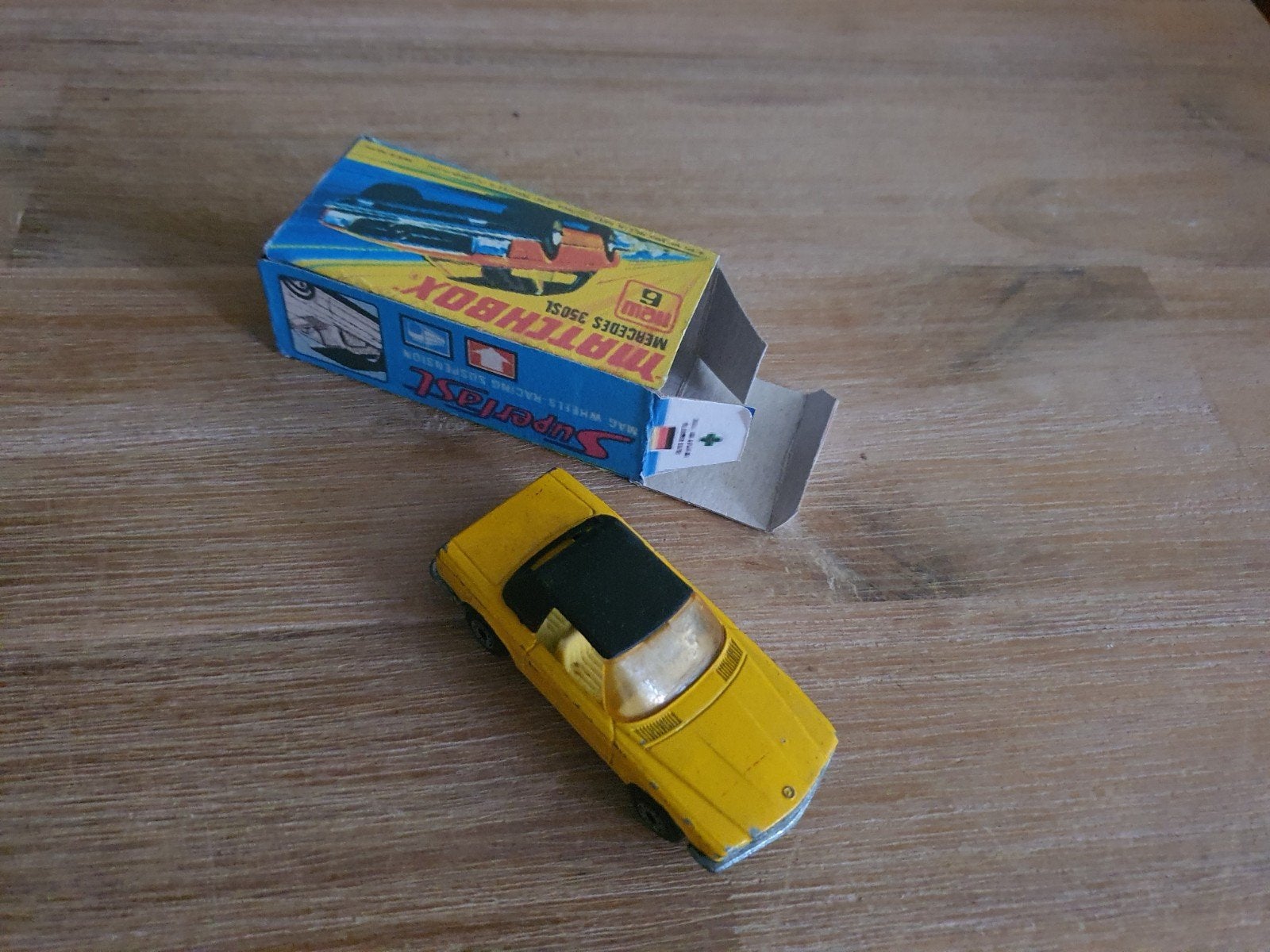 Matchbox mercedes 350sl, Ophalen