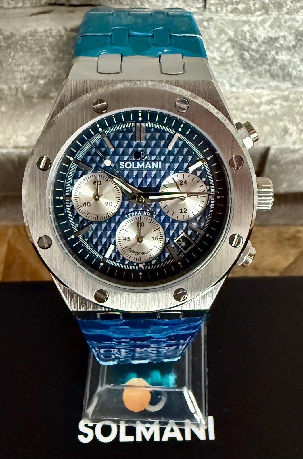 SOLMANI TERRA CHRONO VAUT599€! 💯%NEUF AVEC CERTIFICAT, Enlèvement ou Envoi, Neuf