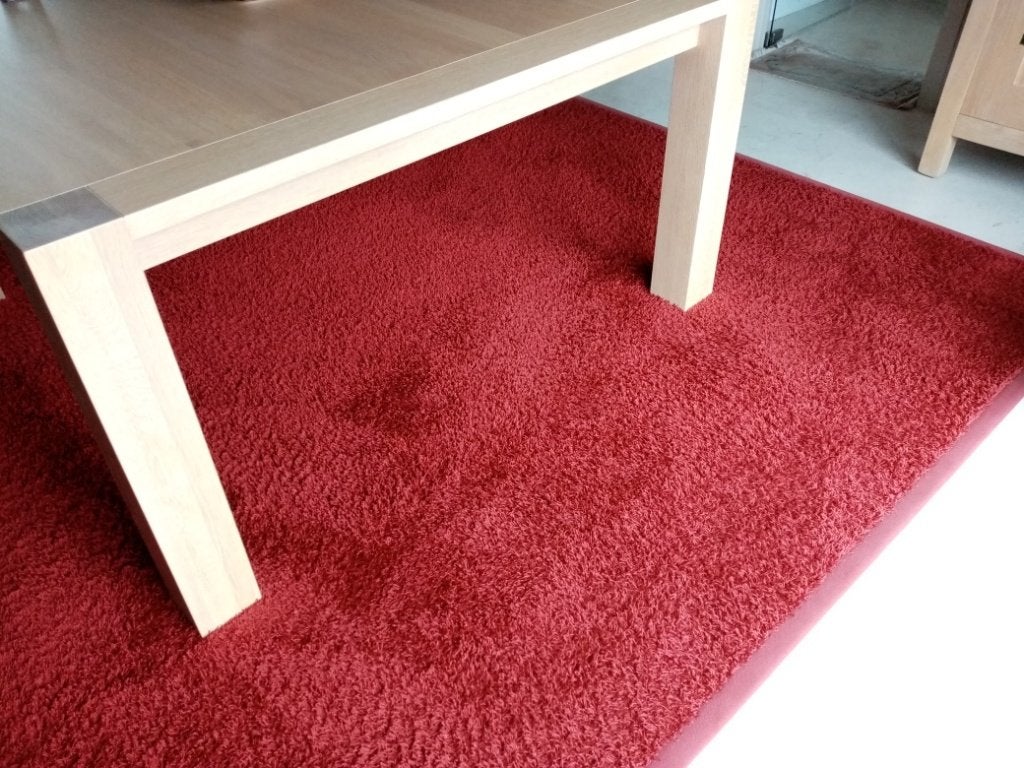 vierkant tapijt JAB ANSTOETZ, Maison & Meubles, Ameublement | Revêtements de sol, Rouge, Enlèvement, Utilisé, Tapis