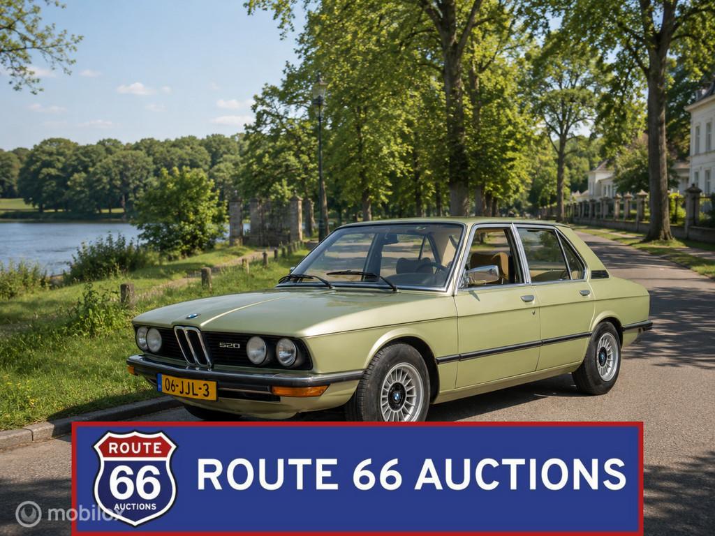 BMW 520 | 1978 | Route 66 Auctions, Autos, Oldtimers & Ancêtres, Entreprise, Achat, BMW, Essence, Autre carrosserie, Boîte manuelle