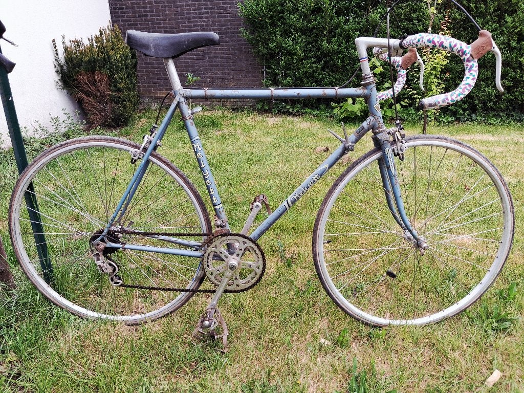 Vintage koersfiets Heylett maat 56, 55 tot 59 cm, Ophalen, Velgrem, Jaren '60 of nieuwer