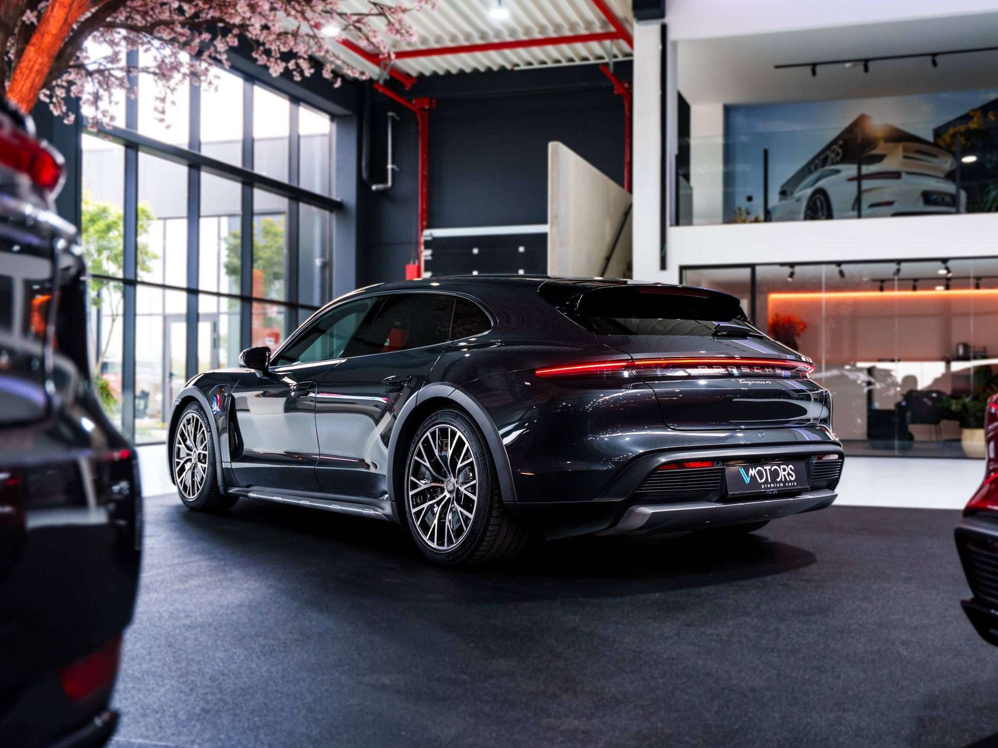 Porsche Taycan 4 Cross Turismo 93.4 kWh - ACC - 360 - Pass, Autos, Cuir, Argent ou Gris, Achat, Noir