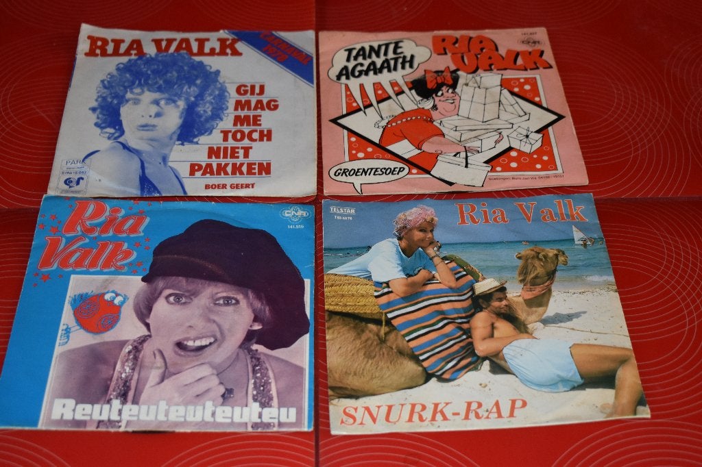 ambiance met de muzieksingels van Ria Valk,, Enlèvement ou Envoi, Musique de fête, 7 inch, Comme neuf
