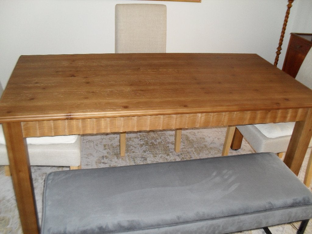 Massieve eetkamertafel, Huis en Inrichting, Ophalen, Gebruikt, 100 tot 150 cm, 50 tot 100 cm