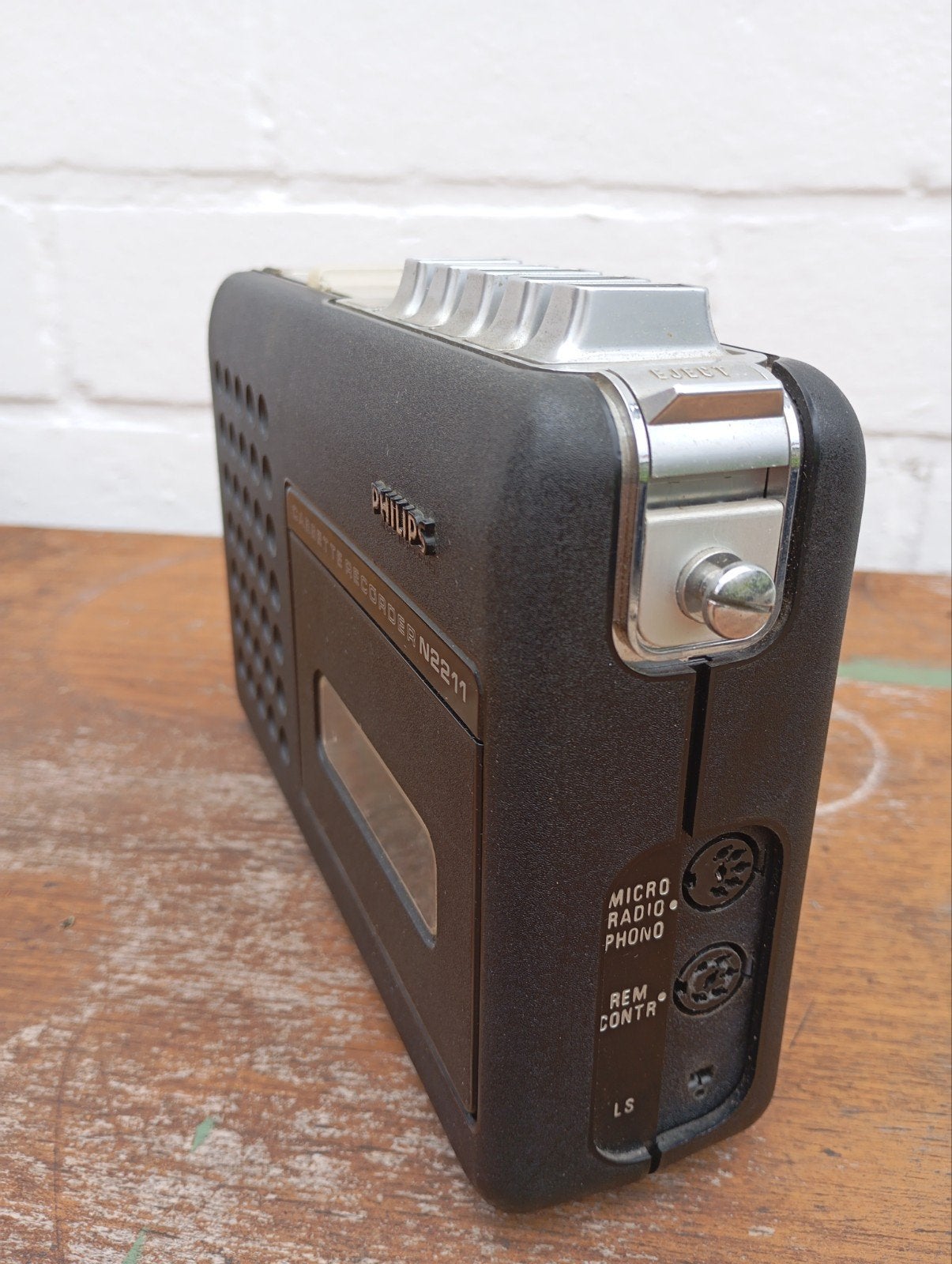 Vintage Philips Cassette Recorder N2211, Ophalen of Verzenden, Radio