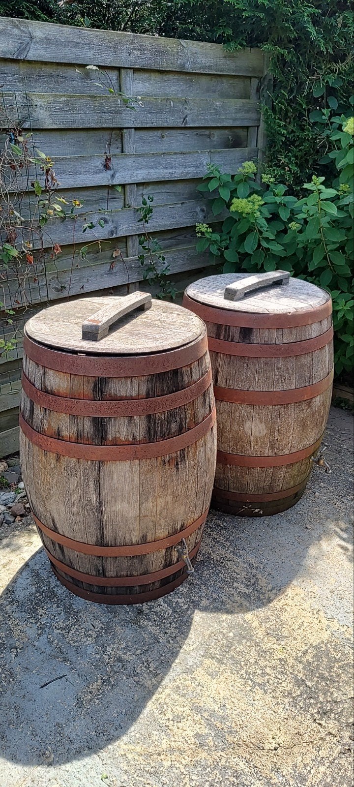 Houten regentonnen ( wijnvat), Tuin en Terras, Ophalen
