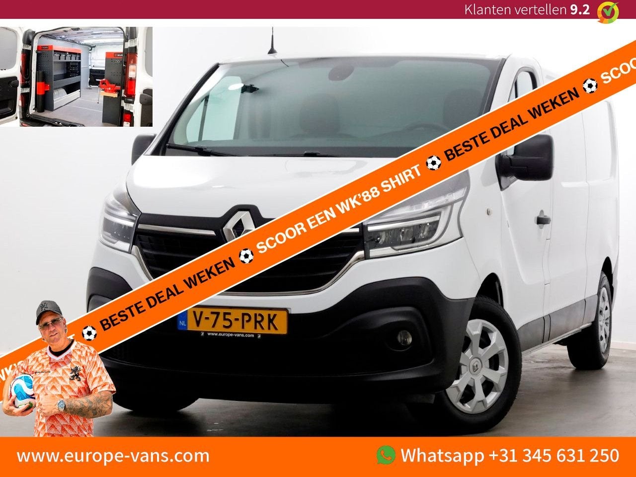 Renault Trafic 2.0 DCI 145pk L2H1 Automaat Comfort LED/Airco, Automaat, Renault, Wit, Bedrijf
