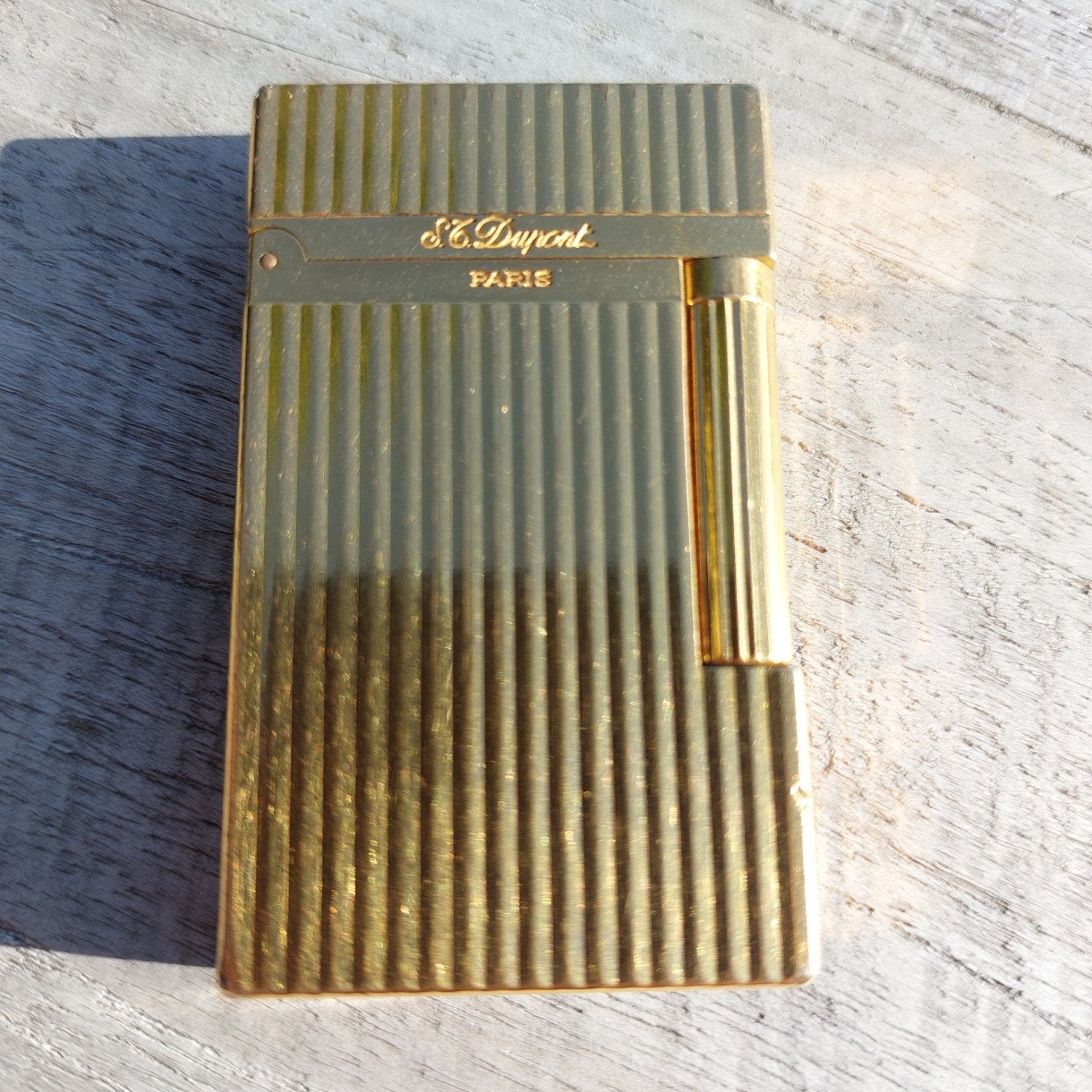 Authentieke S.T. Dupont Ligne 1 BS Goud, Verzamelen, Ophalen of Verzenden, Gebruikt, Aansteker